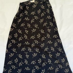 Elegant Black Floral Women's Skirt